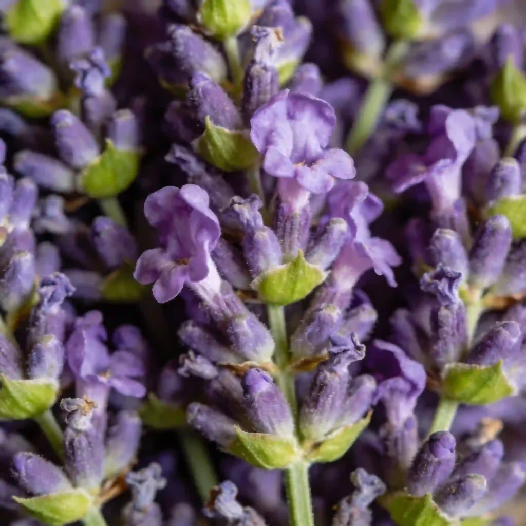 Private label custom fragrance aromatic scent featuring fresh lavender flowers.