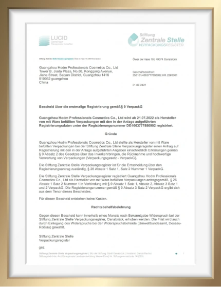 HODM erstregistrierung epr de certificate