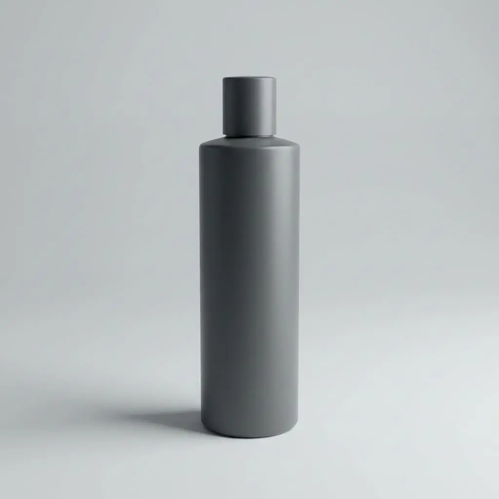 Minimalist blank bottles for professional hair care private labeling.