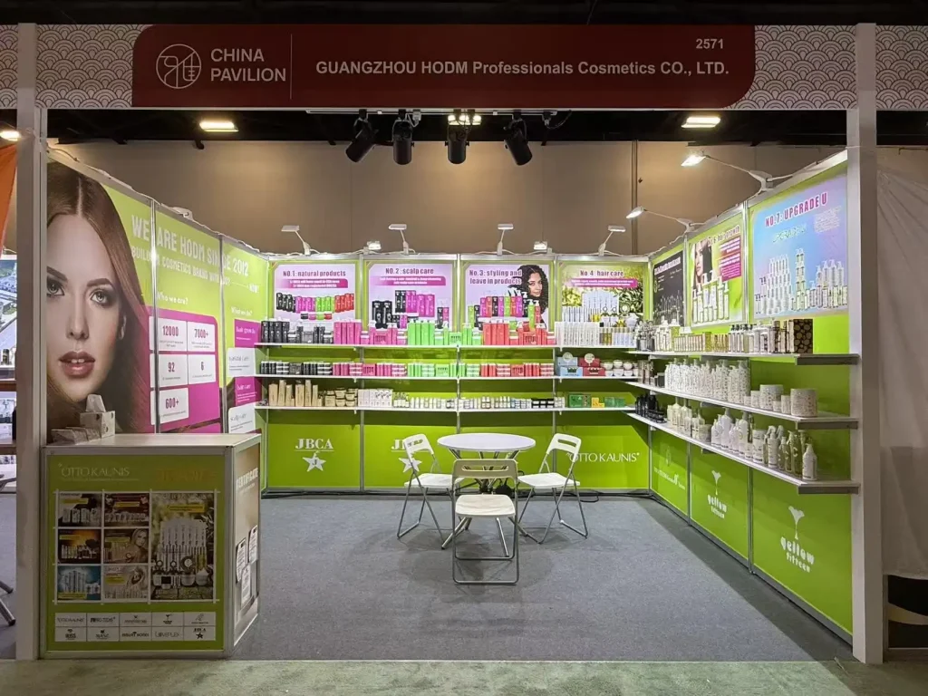 PRO-TECHS keratin treatment booth at beauty exhibition 2026 USA