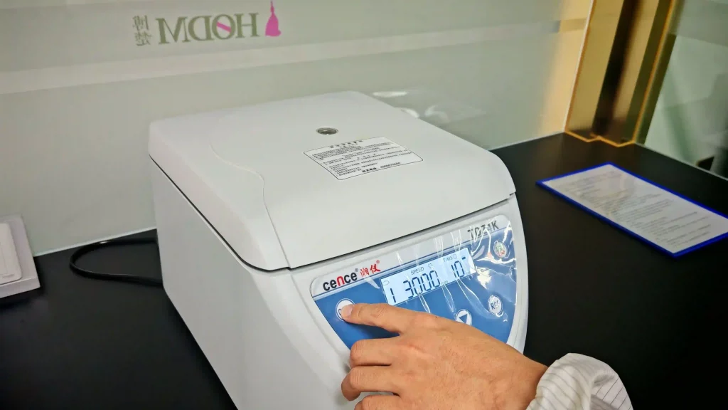 Professional laboratory centrifuge for emulsion stability testing