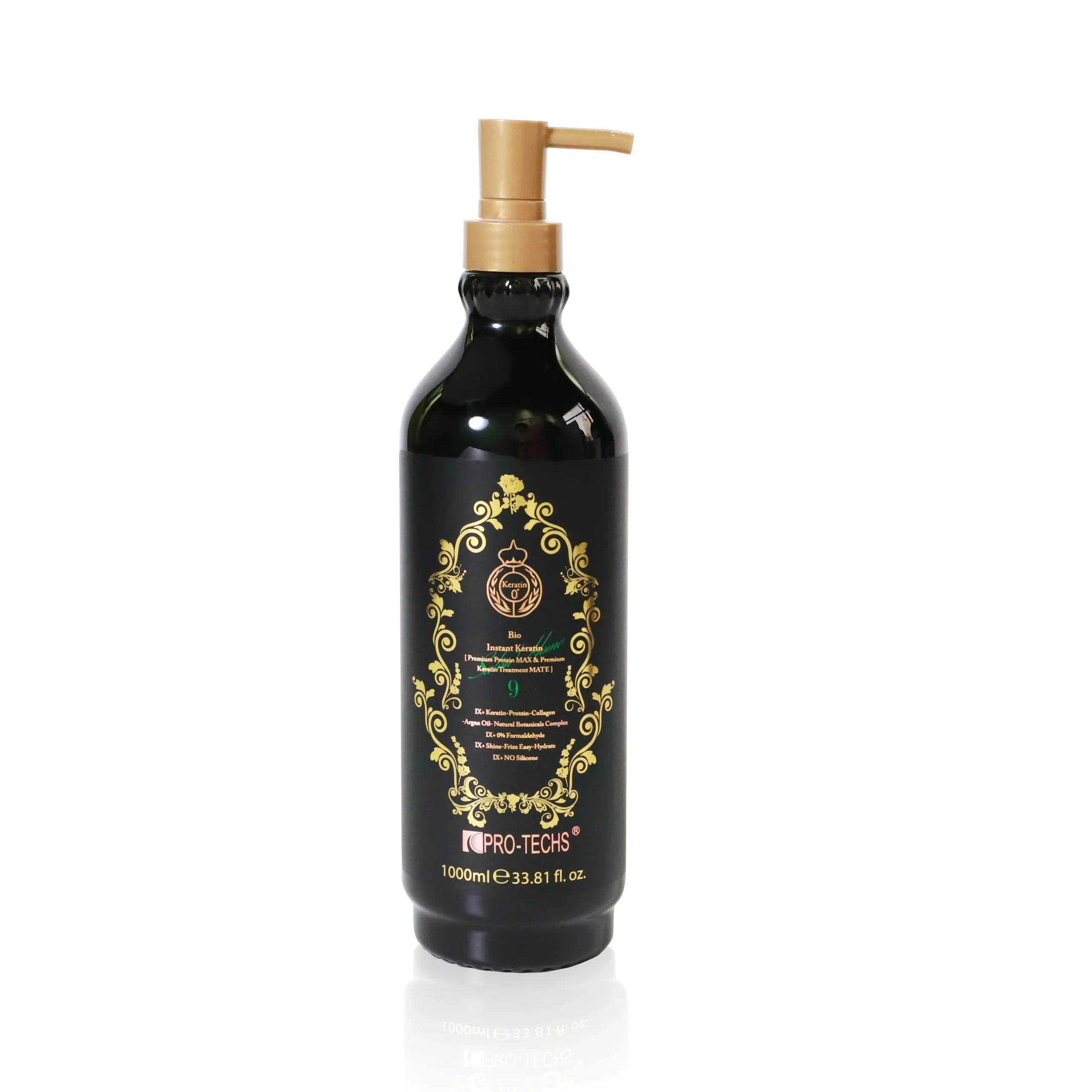 PRO-TECHS Keratin Bio Instant No.9, 1000 ml capacity.