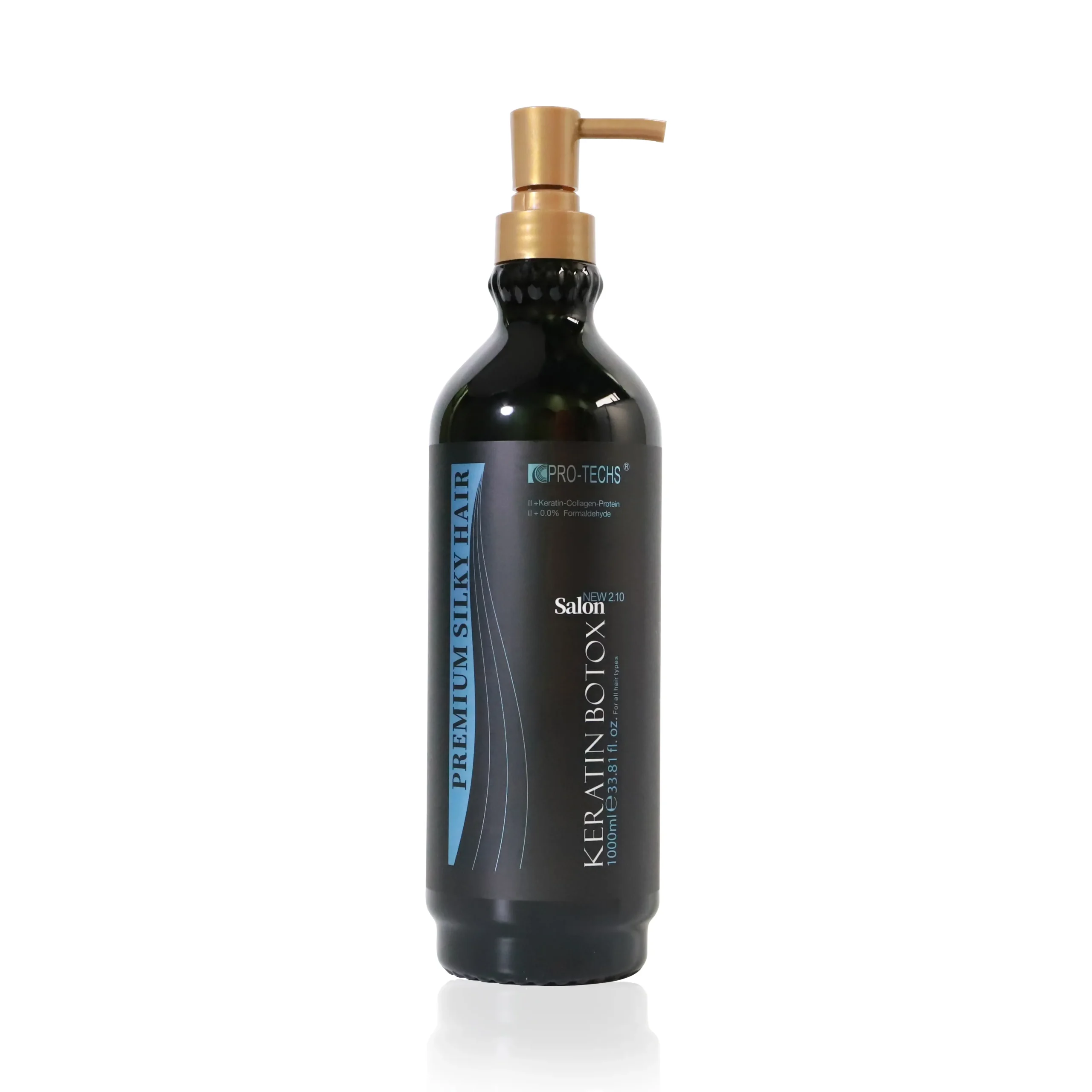 PRO-TECHS Keratin Botox Treatment New 2.10, 1000 ml capacity.