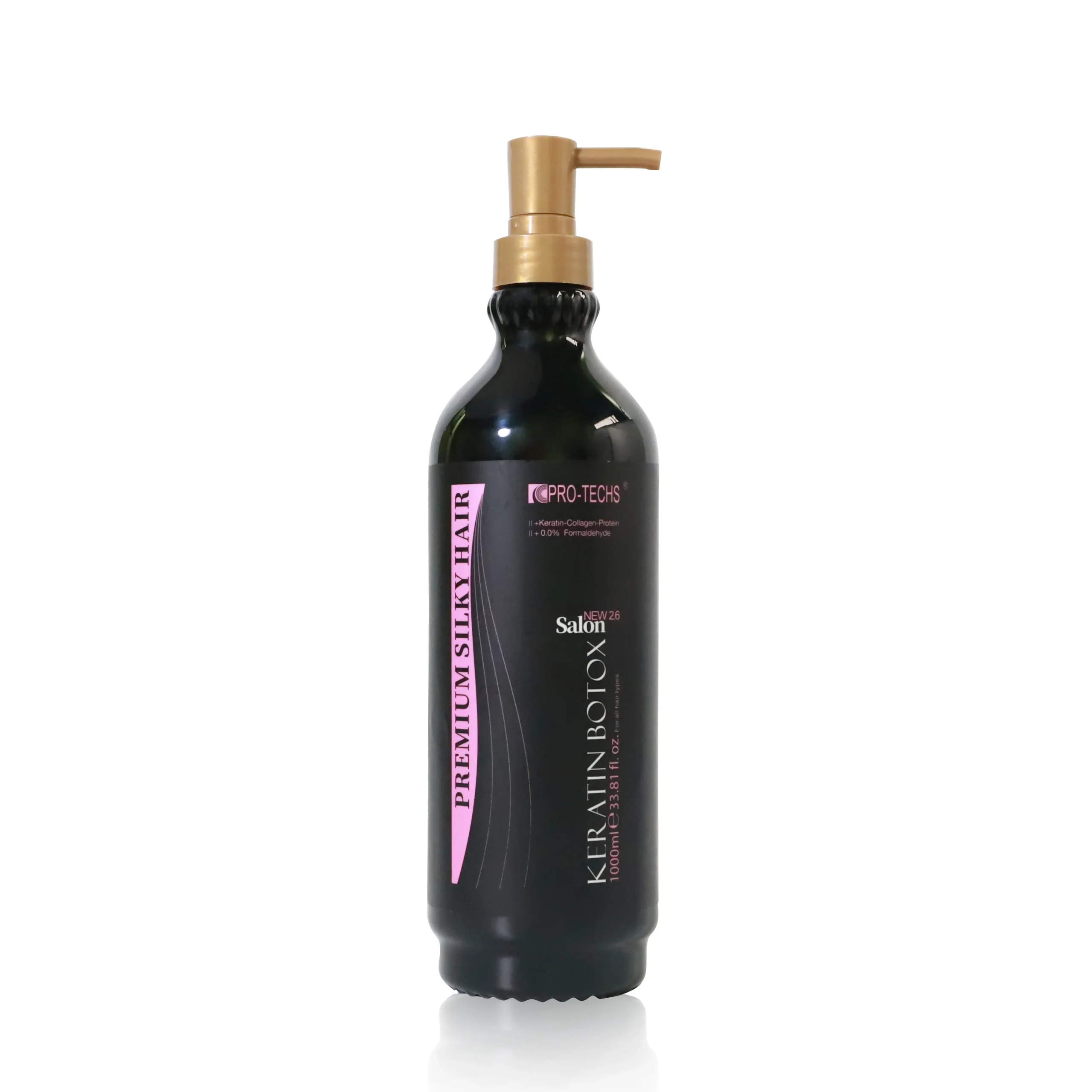 PRO-TECHS Keratin Botox Treatment New 2.6, 1000 ml capacity.