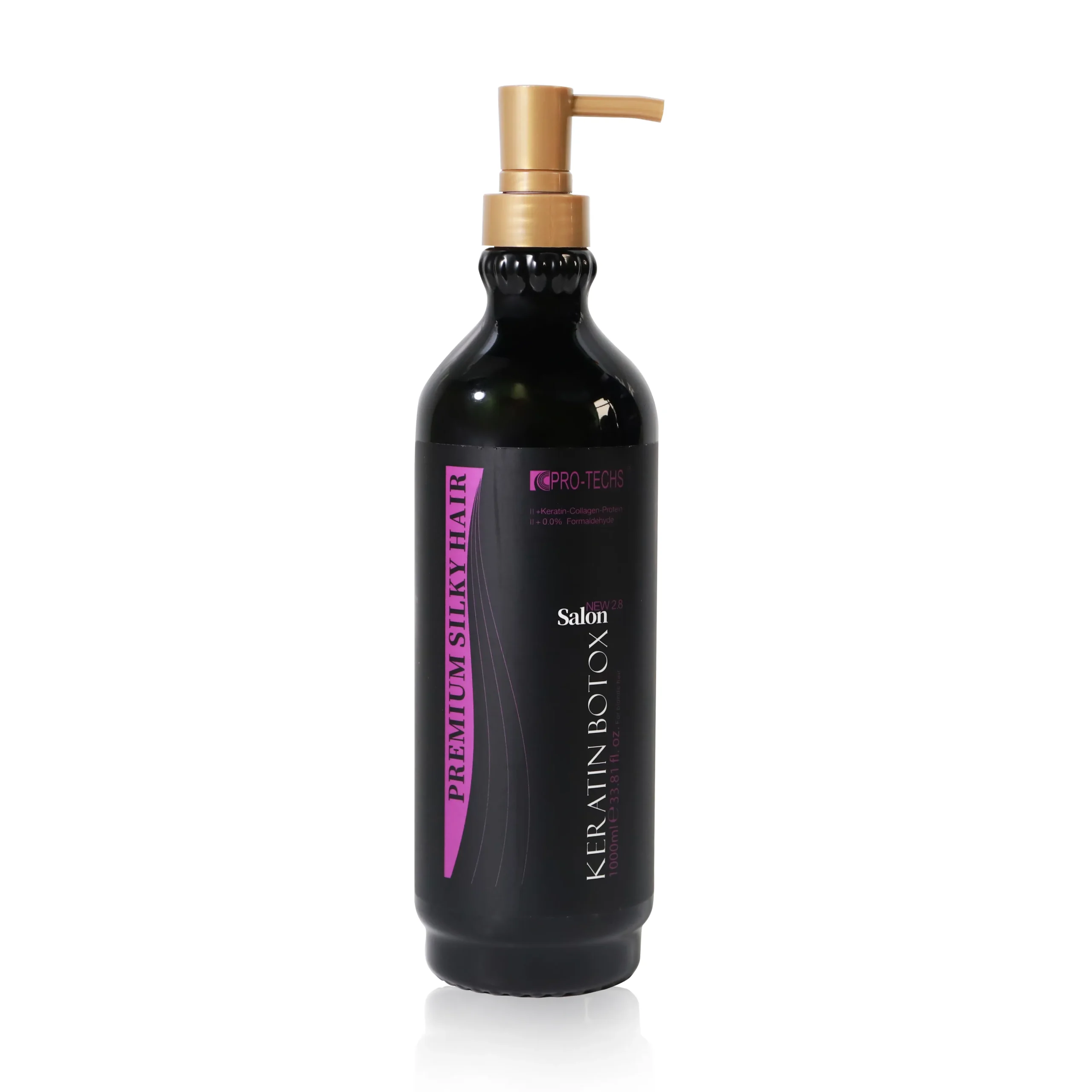 PRO-TECHS Keratin Botox Treatment New 2.8, 1000 ml capacity.
