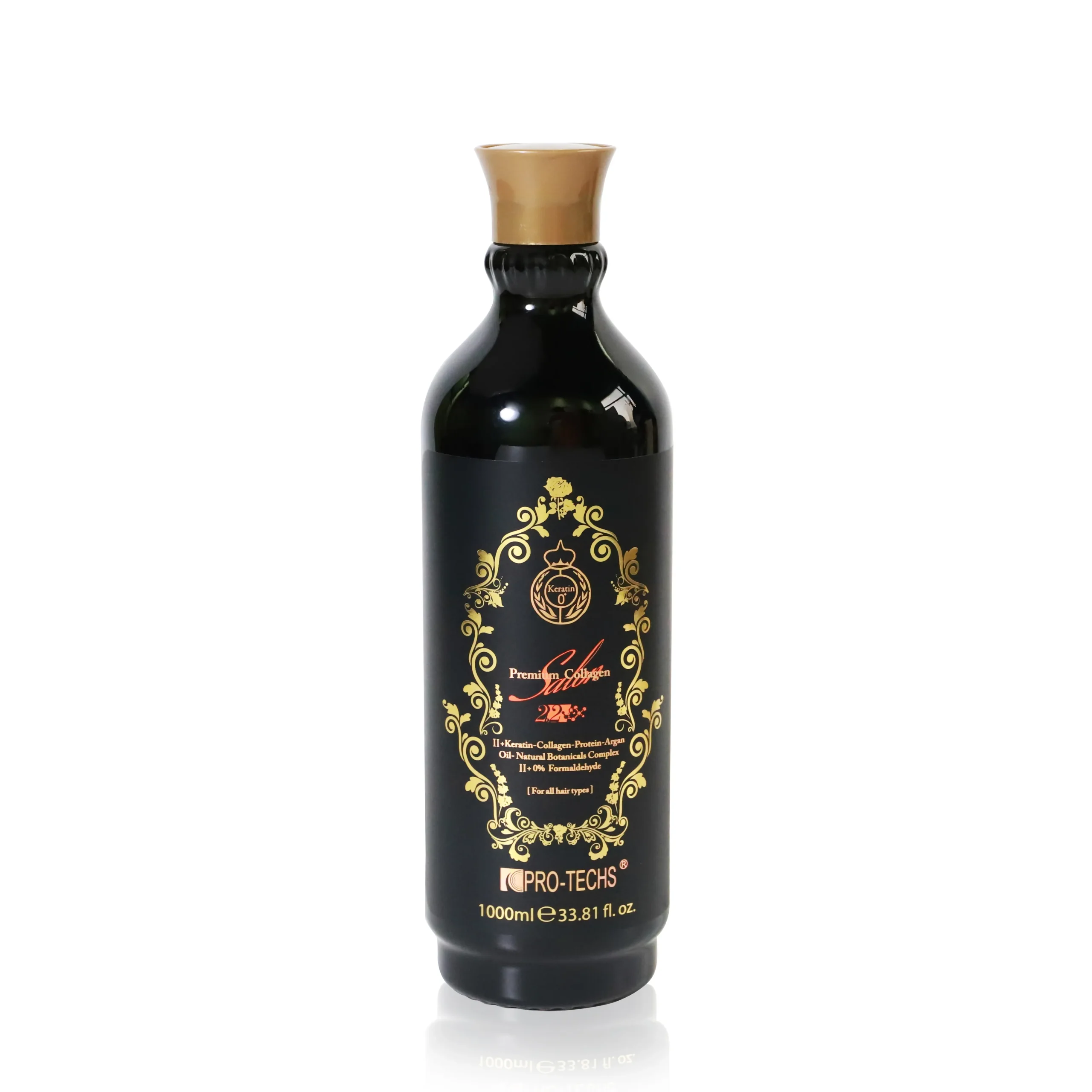PRO-TECHS Keratin Premium Collagen 2.2, 1000 ml capacity.