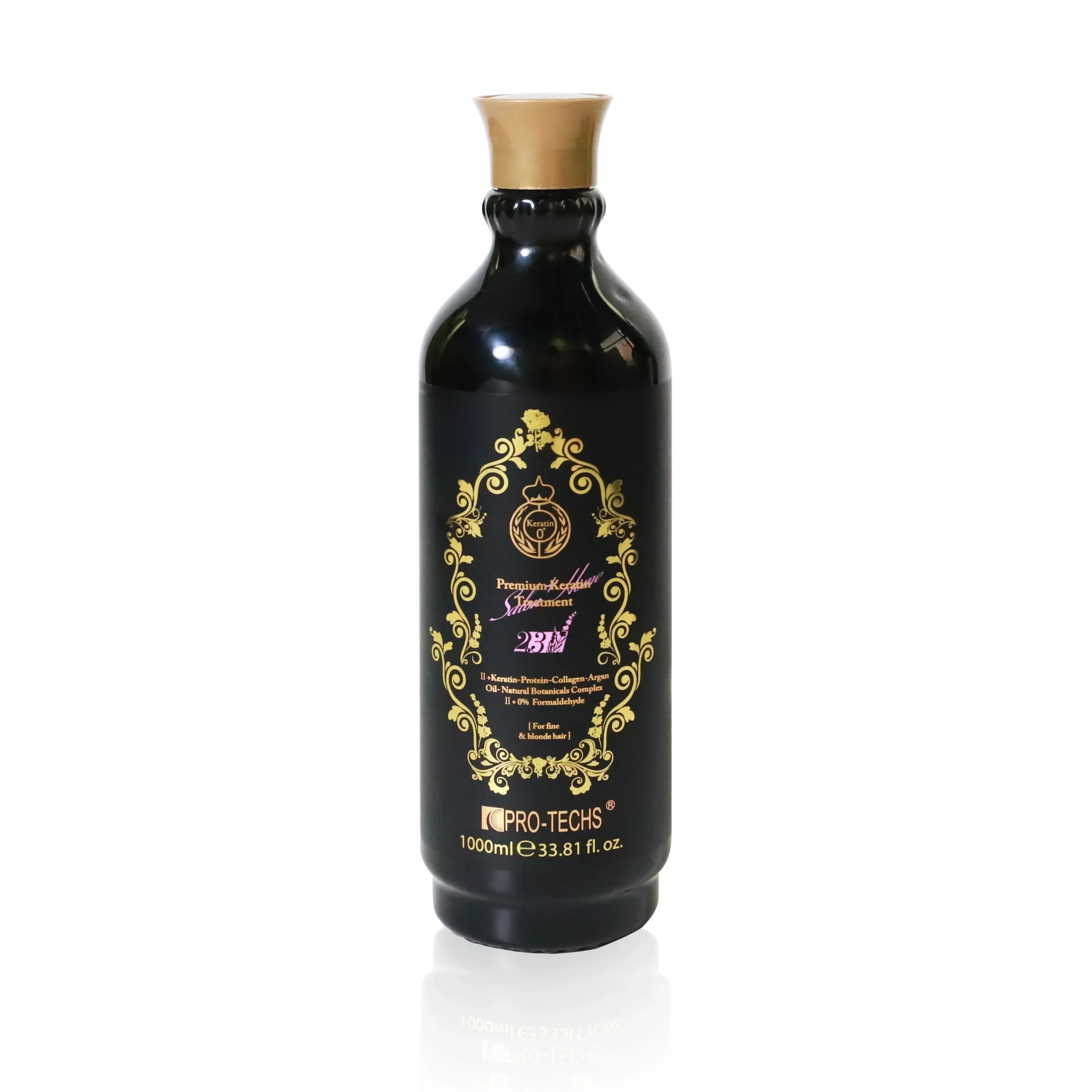 PRO-TECHS Keratin Premium Treatment 2.3, 1000 ml capacity.