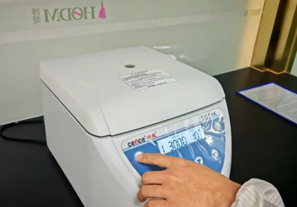 Professional laboratory centrifuge for emulsion stability testing