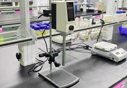 vascosity tester on the lab table